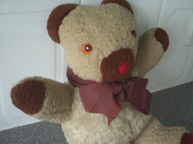 Preview of the first image of Cuddly Teddy Bear- Beige and Brown.