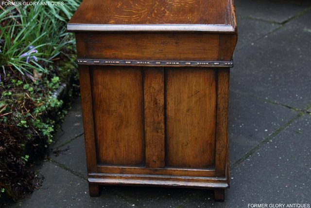 Image 15 of TITCHMARSH AND GOODWIN OAK BLANKET TOY LOG BOX COFFER TABLE