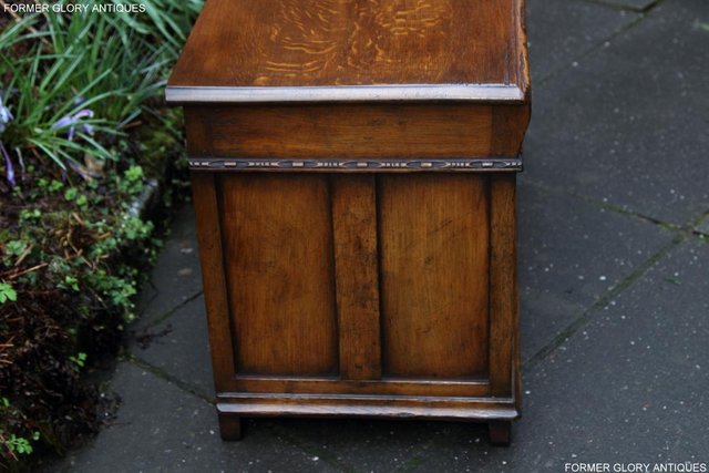 Image 21 of TITCHMARSH AND GOODWIN OAK BLANKET TOY LOG BOX COFFER TABLE