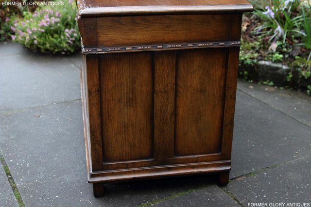 Image 22 of TITCHMARSH AND GOODWIN OAK BLANKET TOY LOG BOX COFFER TABLE
