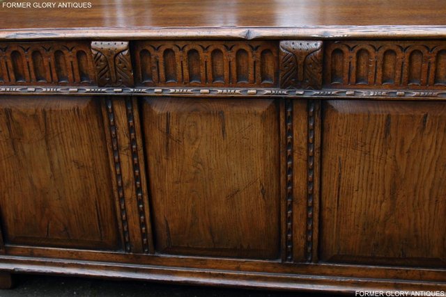 Image 44 of TITCHMARSH AND GOODWIN OAK BLANKET TOY LOG BOX COFFER TABLE