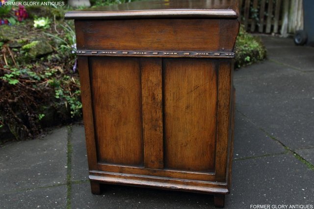 Image 71 of TITCHMARSH AND GOODWIN OAK BLANKET TOY LOG BOX COFFER TABLE