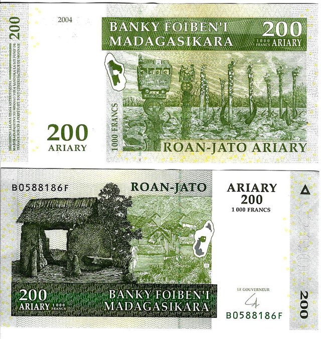 Preview of the first image of Madagascan Currency Notes.