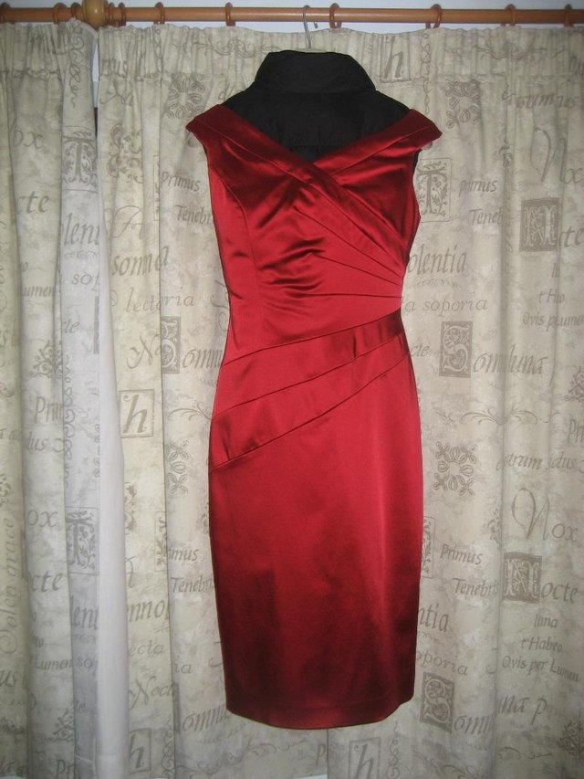 Image 2 of Coast Scarlet Red, Satin Cocktail Dress