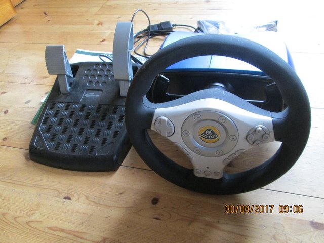 Preview of the first image of Gamester Lotus Dual Force wheel.