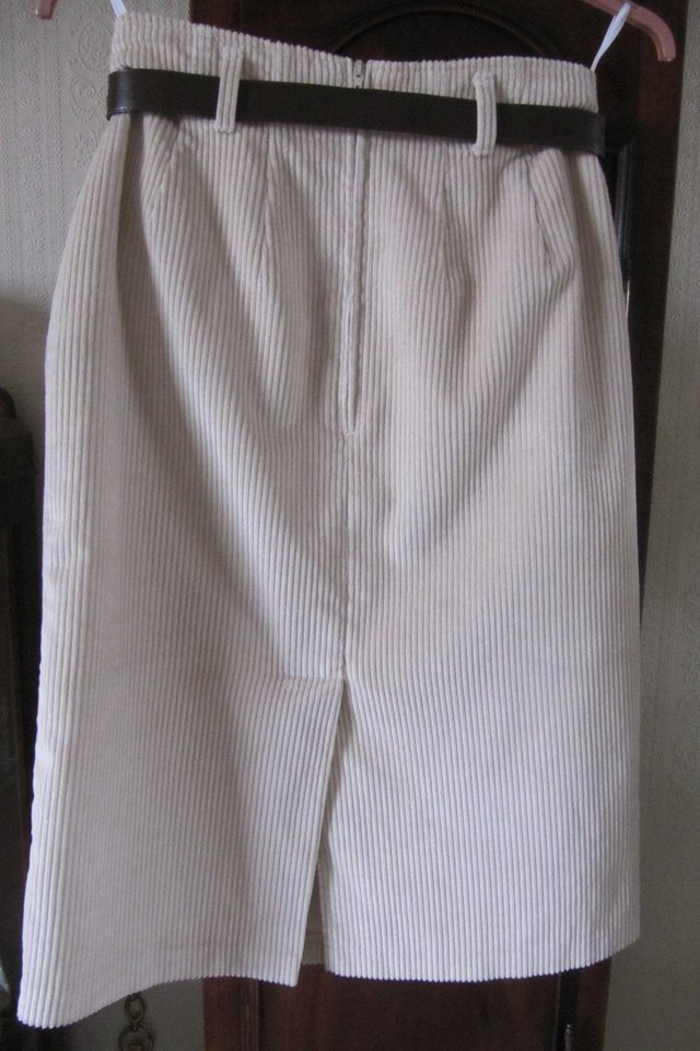 Image 2 of M & S Corduroy Skirt - Excellent Condition - Slim fitting