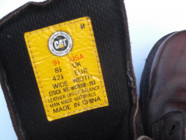 Preview of the first image of Caterpillar Boots size 8 and a half.