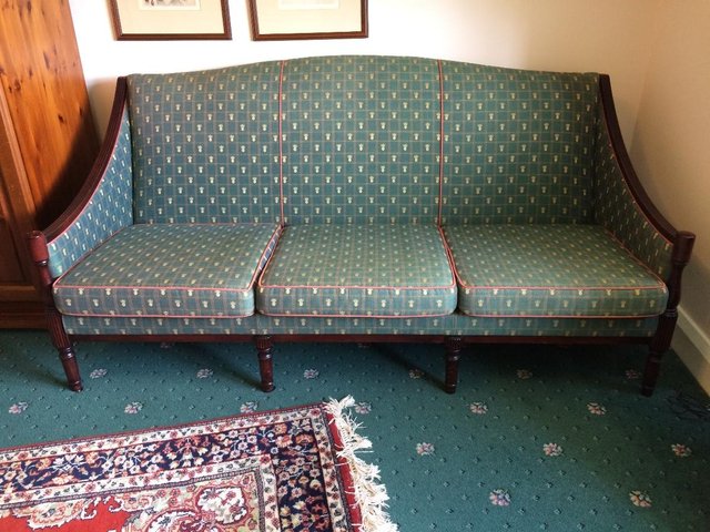 Image 2 of 3 seater antique-style sofa