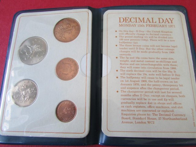 Preview of the first image of BRITAIN'S FIRST DECIMAL COINS.