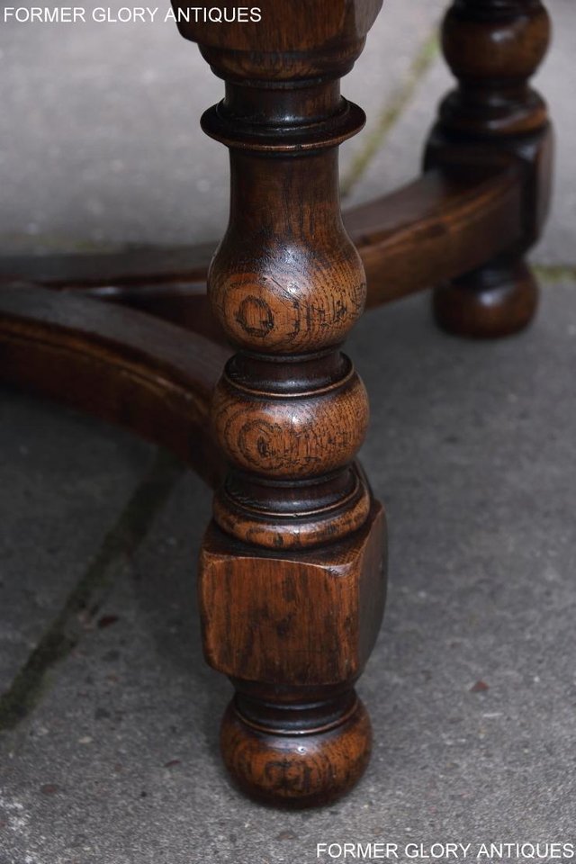 Image 8 of TITCHMARSH AND GOODWIN OAK COFFEE PHONE LAMP ARMCHAIR TABLE
