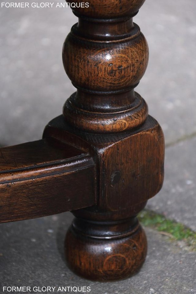Image 9 of TITCHMARSH AND GOODWIN OAK COFFEE PHONE LAMP ARMCHAIR TABLE