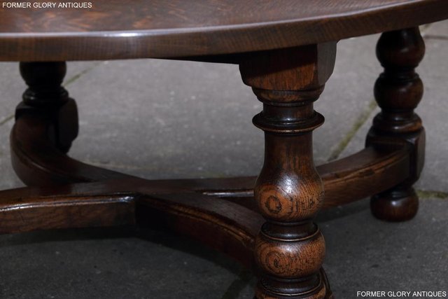 Image 24 of TITCHMARSH AND GOODWIN OAK COFFEE PHONE LAMP ARMCHAIR TABLE