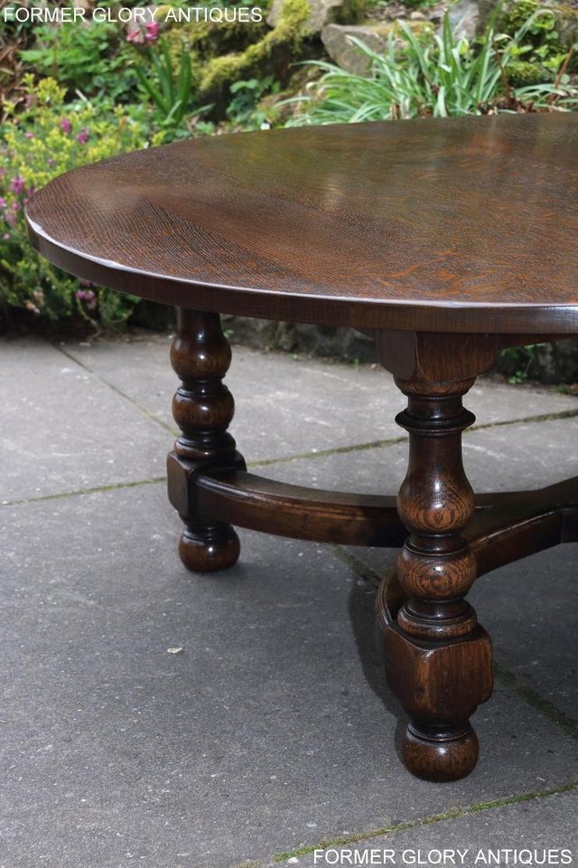 Image 25 of TITCHMARSH AND GOODWIN OAK COFFEE PHONE LAMP ARMCHAIR TABLE