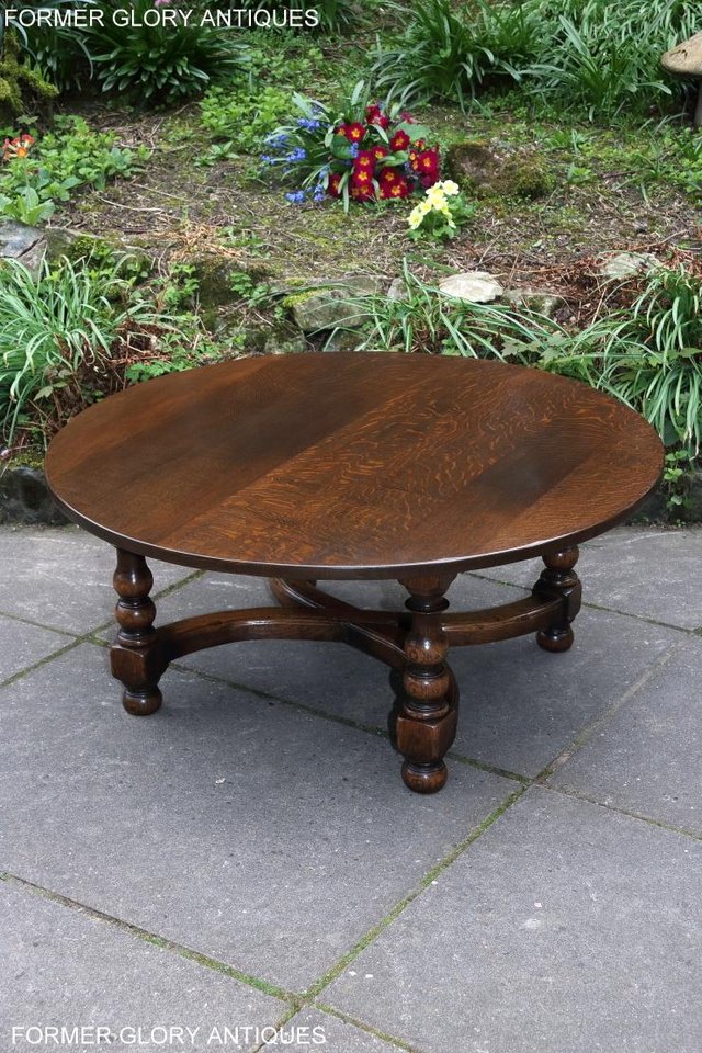 Image 47 of TITCHMARSH AND GOODWIN OAK COFFEE PHONE LAMP ARMCHAIR TABLE