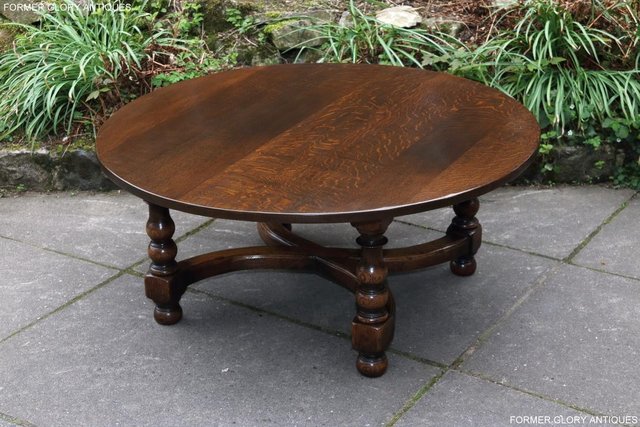 Image 63 of TITCHMARSH AND GOODWIN OAK COFFEE PHONE LAMP ARMCHAIR TABLE