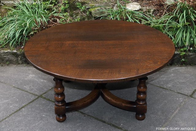 Image 68 of TITCHMARSH AND GOODWIN OAK COFFEE PHONE LAMP ARMCHAIR TABLE