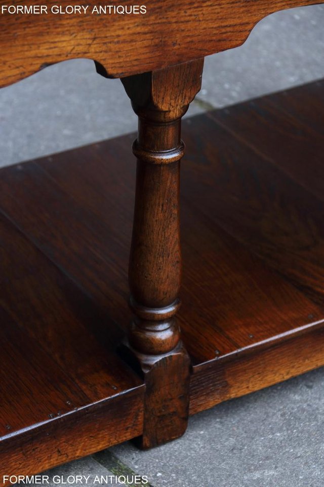 Image 56 of TITCHMARSH & GOODWIN STYLE OAK DRESSER BASE SIDEBOARD TABLE