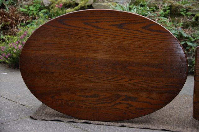 Image 38 of AN OLD CHARM LIGHT OAK NEST OF TABLES COFFEE SIDE WINE TABLE