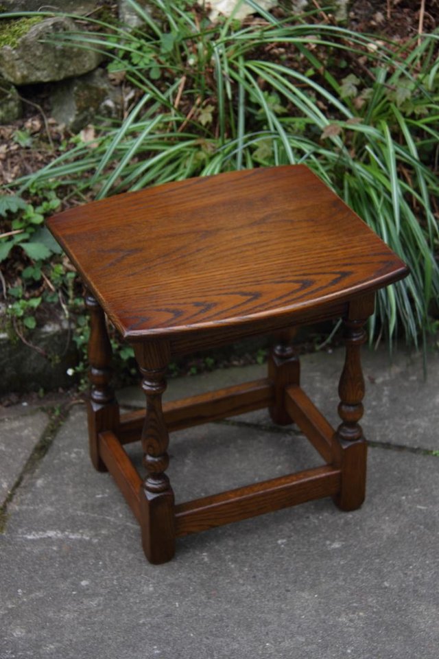 Image 53 of AN OLD CHARM LIGHT OAK NEST OF TABLES COFFEE SIDE WINE TABLE