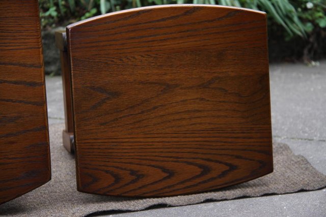 Image 56 of AN OLD CHARM LIGHT OAK NEST OF TABLES COFFEE SIDE WINE TABLE