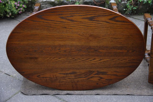 Image 70 of AN OLD CHARM LIGHT OAK NEST OF TABLES COFFEE SIDE WINE TABLE