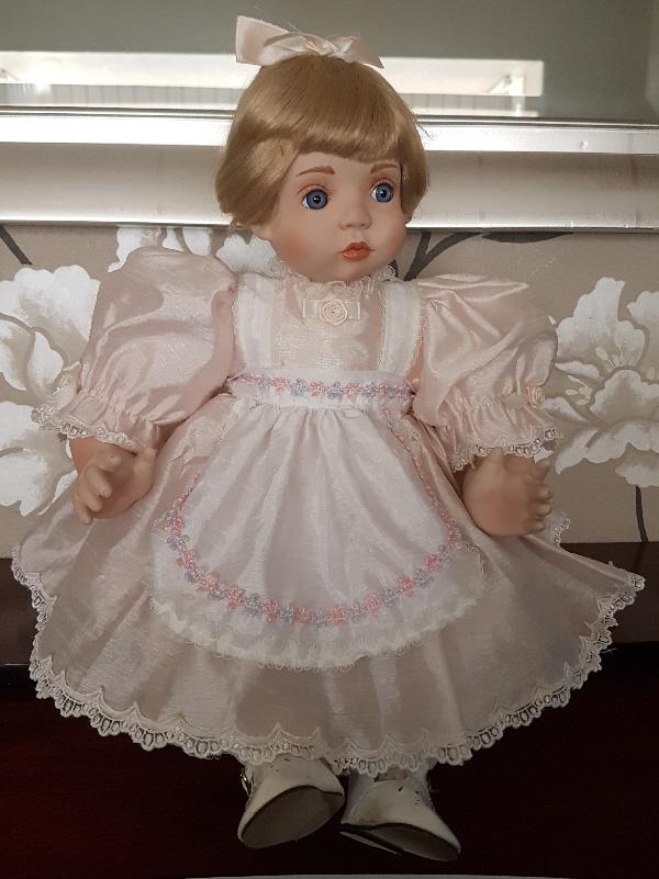 Preview of the first image of Bonny Baby Girl Porcelain Collectors Doll.