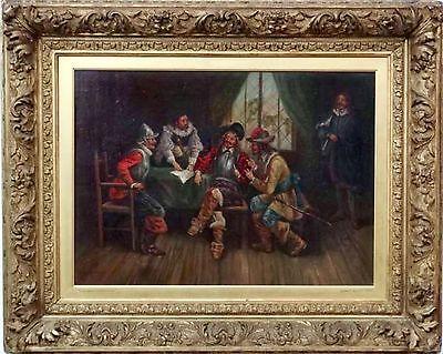 Preview of the first image of EDGAR BUNDY Victorian Vintage Oil Painting 1896 - Superb!.