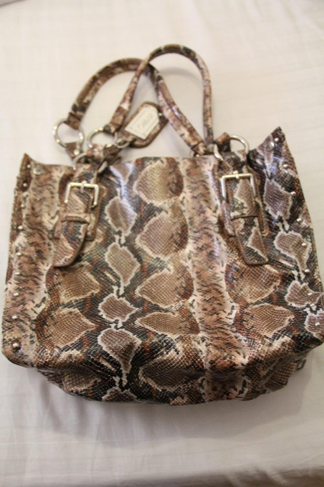 Preview of the first image of Lovely GABOR Reptile Print Handbag.