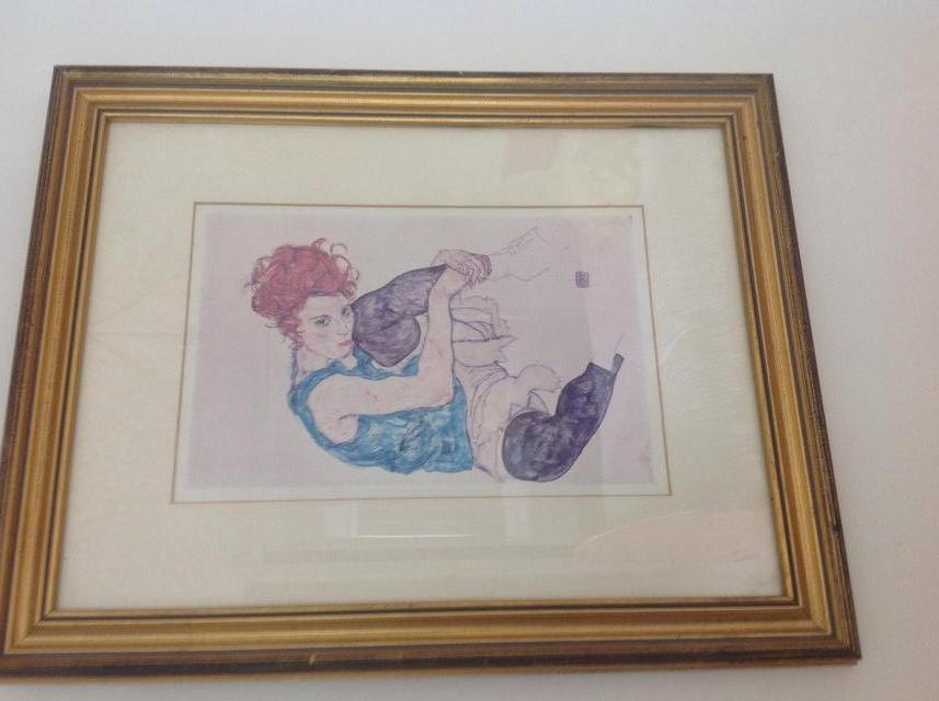 Preview of the first image of Egon Schiele"Seated Woman with Bent Knee ".