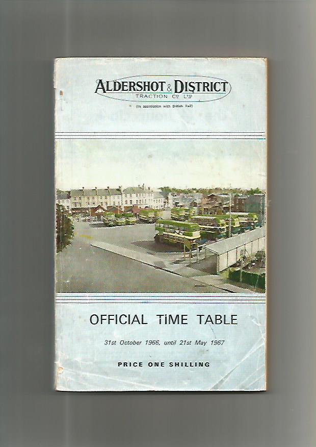 Image 2 of ALDERSHOT & DISTRICT 1966 BUS TIMETABLES BOOK