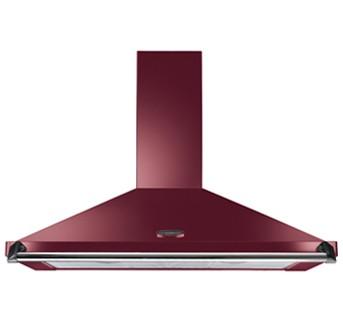 Preview of the first image of RANGEMASTER 100CM CRANBERRY/CHROME CHIMNEY HOOD-GRADED-WOW.