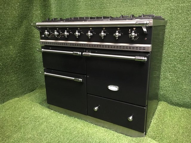 Preview of the first image of Stunning Lacanche Macon Range cooker 3 ovens Black and Chrom.
