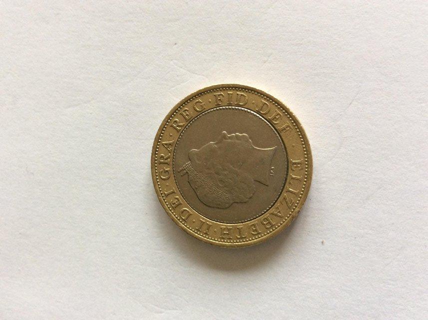 Image 2 of £2 coin St Paul's cathedral 1945-2005