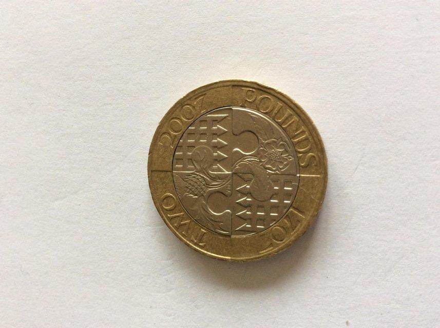 Preview of the first image of £2 coin Act of Union.