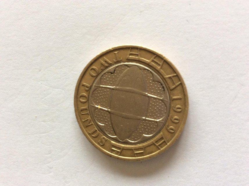 Preview of the first image of £2 coin Rugby World Cup.
