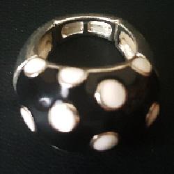 Image 2 of Lovely Black & White Spotted Ring