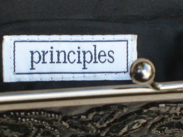 Image 3 of NEW! Principles - Small Black Sparkle Shoulder Handbag