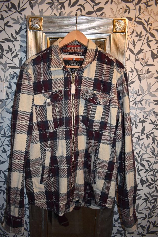 Preview of the first image of Man's heavy Superdry shirt/jacket.