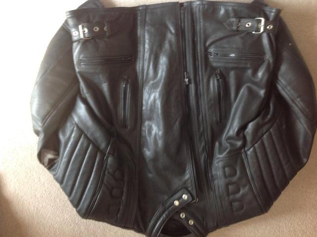Preview of the first image of Fabulous quality Leather motorcycle jacket New Ptice.