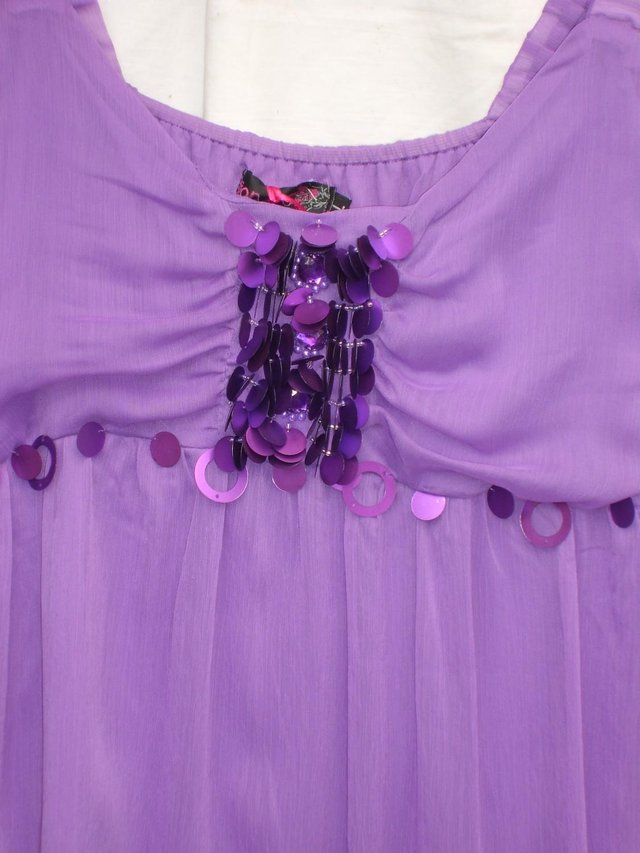 Image 2 of Fionella Purple Mini Dress – Large 14/16 - NEW
