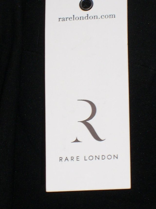 Image 3 of “Rare London” Black Bustier Mini Dress - Size 12 - NEW