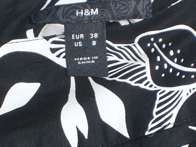 Image 3 of H&M Black & White Skirt -Size 12