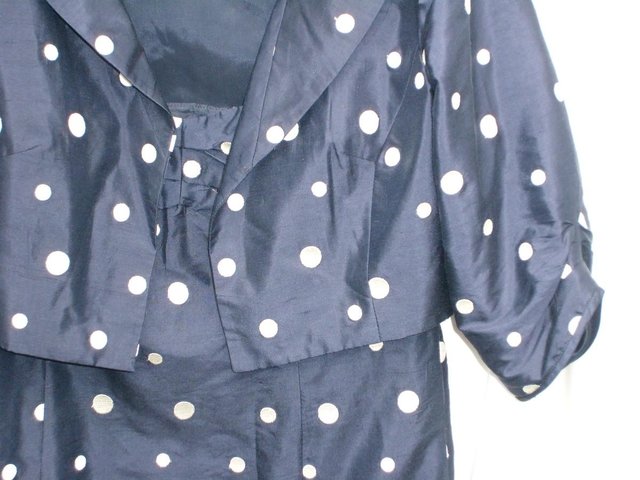 Image 2 of Spenser Jeremy Blue Silk Dress & Jacket Size 10