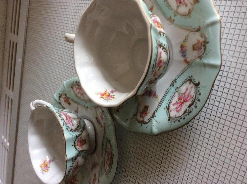 Preview of the first image of 2 Beautiful vintage china cups and saucers..