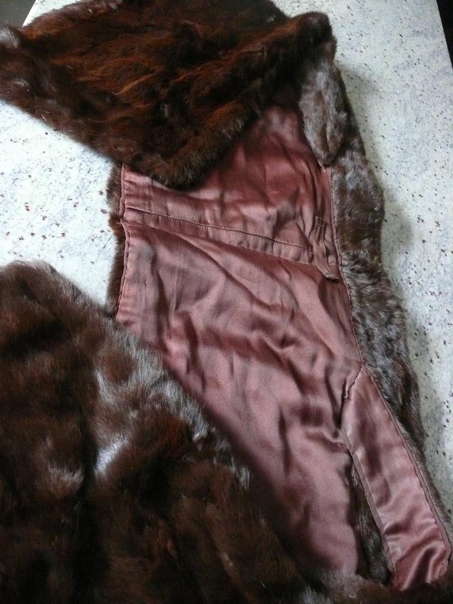 Image 2 of Beautiful Mink Stole with shoulder straps