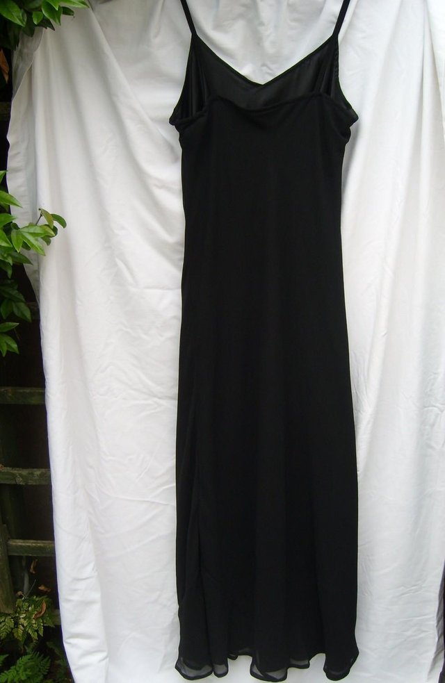Image 2 of KALEIDOSCOPE Maxi Black Sheath Dress – Size 14
