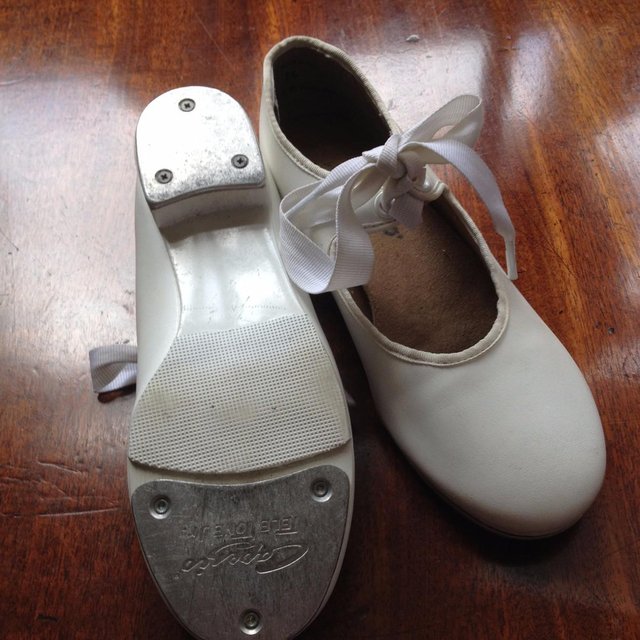 Image 2 of Tap shoes used size 13 white