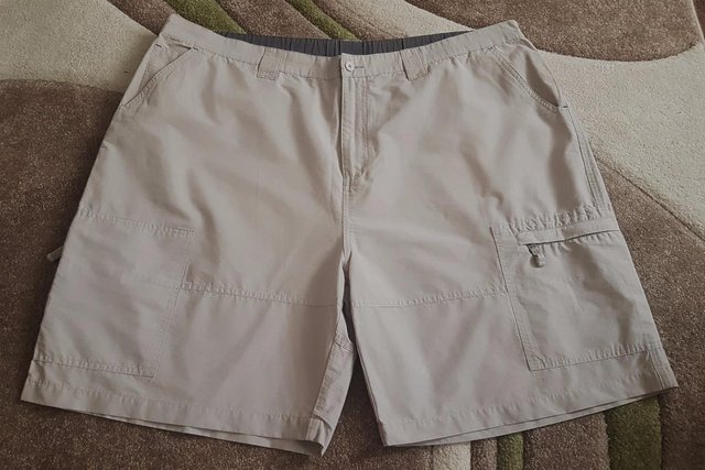 Preview of the first image of Men's Beige Shorts By Cotton Traders - Size 46.   B25.