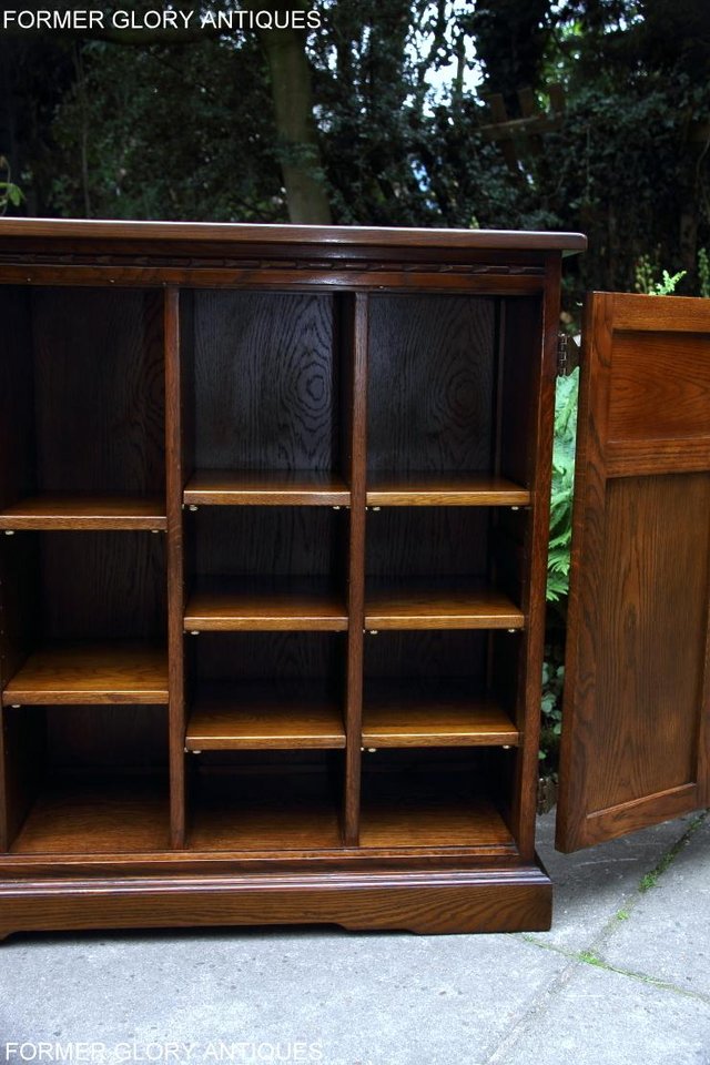 Image 36 of OLD CHARM LIGHT OAK DVD CD CABINET STAND SIDEBOARD BOOKCASE