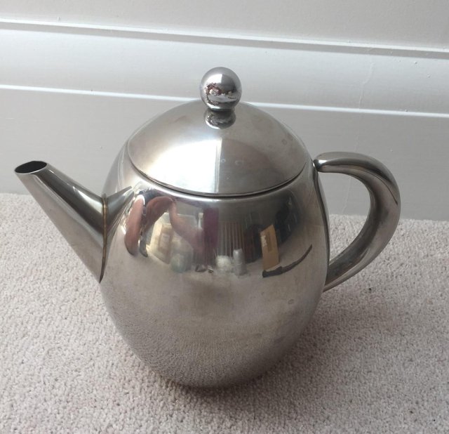 Preview of the first image of Non-drip stainless steel teapot.